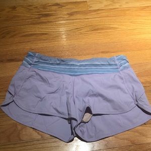 light purple Lululemon shorts